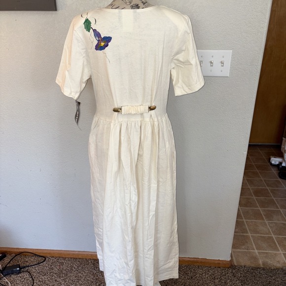 NEW Vintage 90's Made In USA Maxi Dress Lagenlook Art To Wear Size S/M - Picture 6 of 7